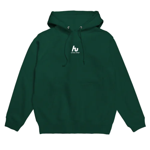 んぱんぱ　「ん」パーカー  (ロゴ白2) Hoodie