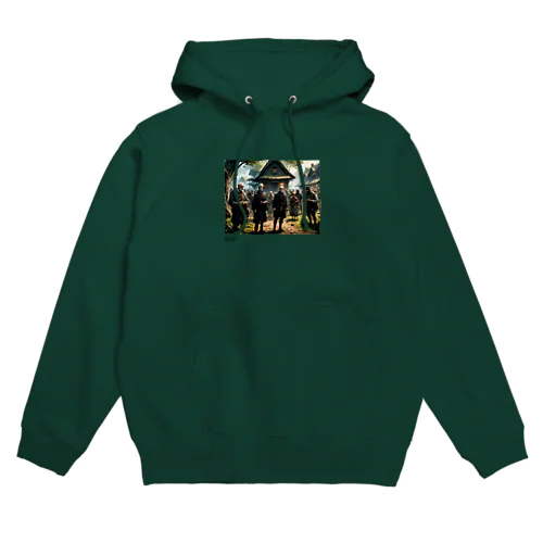 村人がミリタリーファッションに変身！ Hoodie