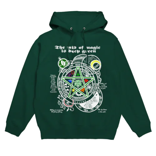 mid　magic green Hoodie