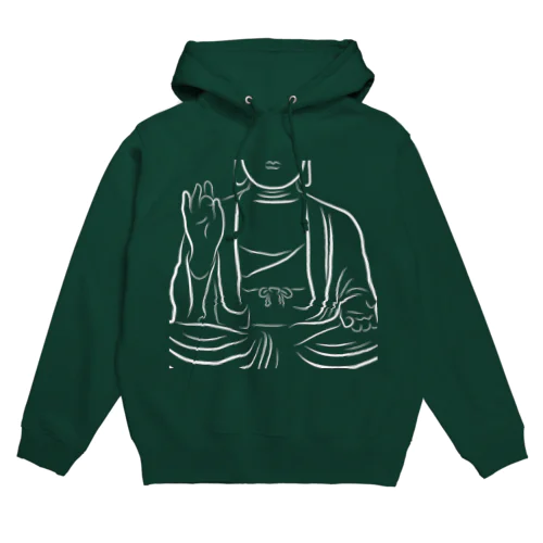 大仏さま白version Hoodie