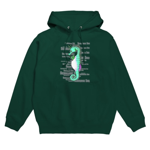 Seahorse Dad グリーン Hoodie
