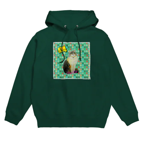 水玉Bob Cat Hoodie