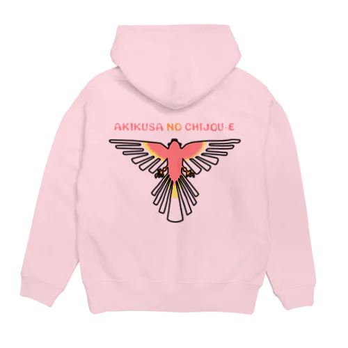 アキクサインコの地上絵 フルカラー【ルビノー】 Hoodie