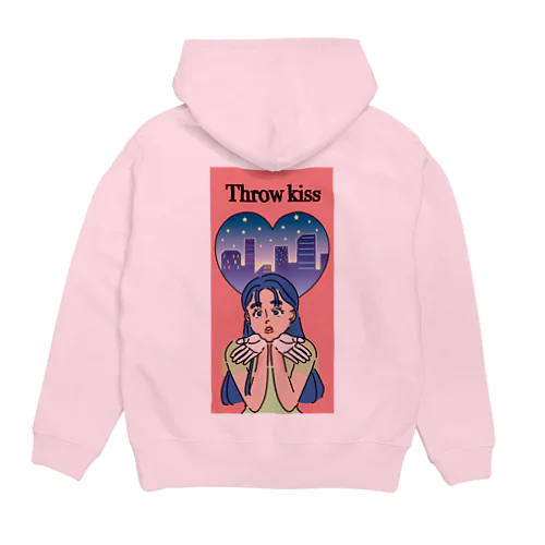 投げキッスの女の子 Hoodie