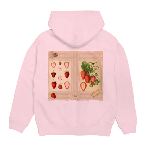 『いちごの標本帖』🍓Donation Items for cats Hoodie