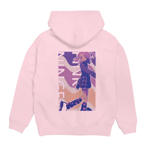 パープルピンク人間 Hoodie