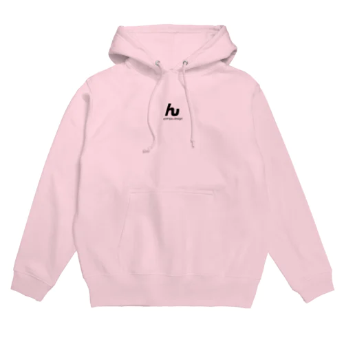 んぱんぱ　「ん」パーカー  (ロゴ黒2) Hoodie