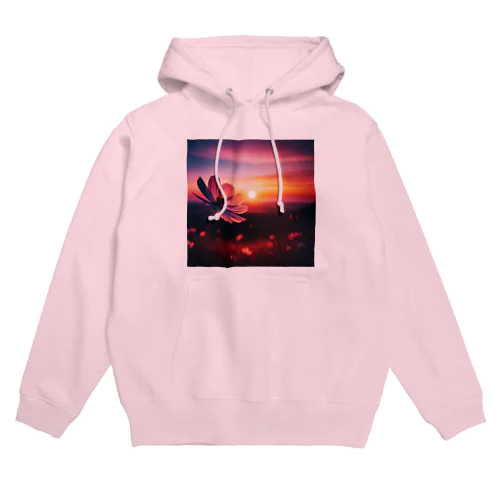 儚い夕焼けコスモス Hoodie