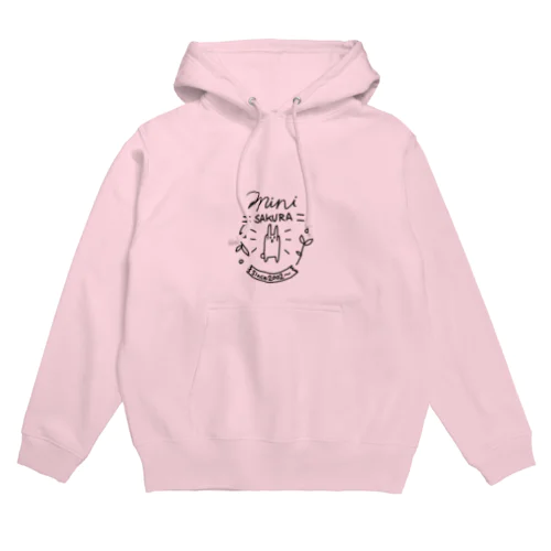 ミニさくらカフェ風ロゴ Hoodie