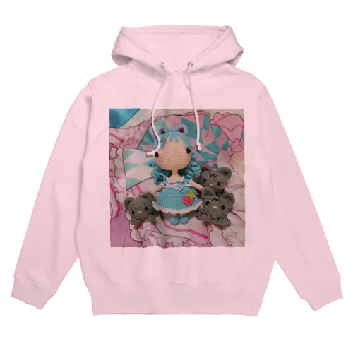 あみぐるみラゼルと3匹の猫 Hoodie