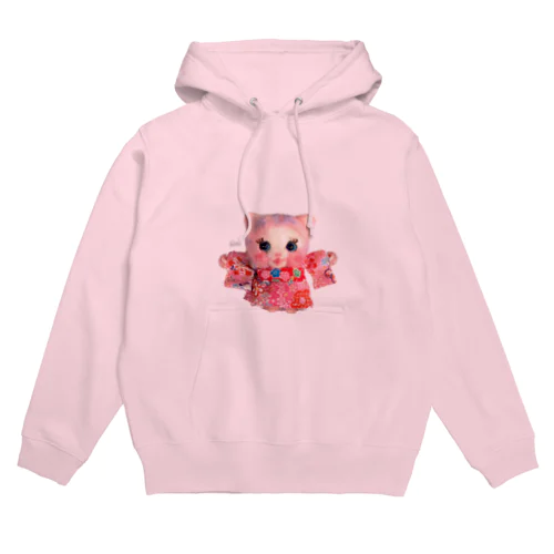 妖精猫キャンディの愛と幸せの魔法🍭💕(着物)【せなかに天使の羽】 Hoodie