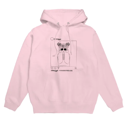 【黒】今日のコーデのポイント  Hoodie