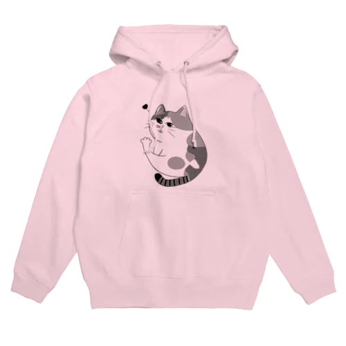 コミックタッチ三毛ちゃん🖤🤍🖤 〘モノクロ 〙 Hoodie