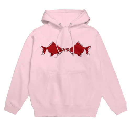 風車赤金魚 Hoodie