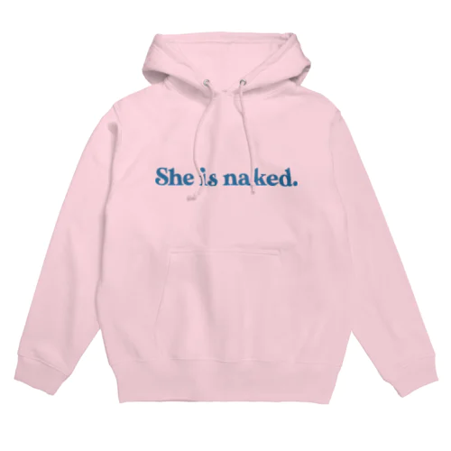 清水くるみ「She is naked.」ロゴパーカー Hoodie