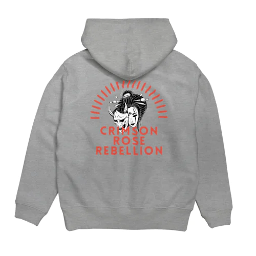 Crimson Rose Rebellion Hoodie