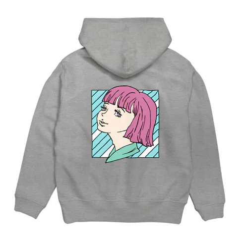 ピンクの髪の女の子 Hoodie