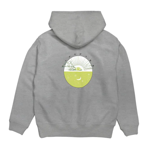Capspark  万物を照らす光 Green Hoodie