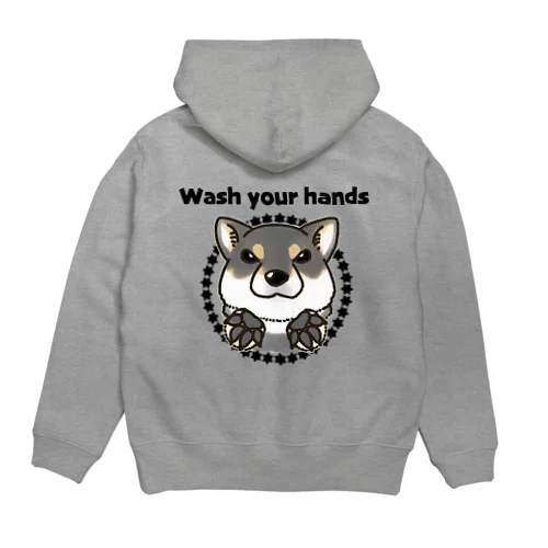 Wash your hands(黒柴） Hoodie