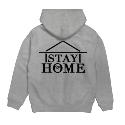 背中からSTAY HOMEを後押しパーカー Hoodie