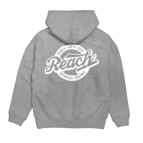 【麻雀】Reach 即ツモ ドラ赤裏（白ヌキ） Hoodie