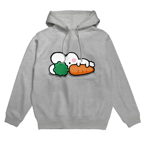 残業うさぎは「にんじん大好き」 Hoodie