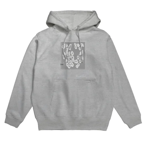 ワモン アザラシ 柄 グレー Ringed seal pattern gray Hoodie