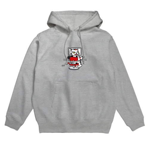 【前田デザイン室 ニャン-T プロジェクト】仕事のできるネコ　じゃみぃ Hoodie