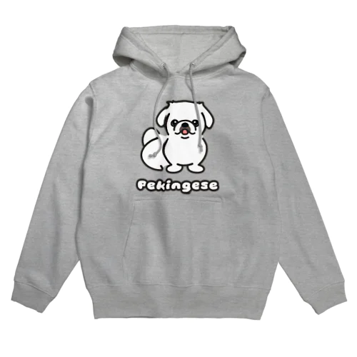 ペキニーズ・ホワイト（サマーカット）（全身） Hoodie