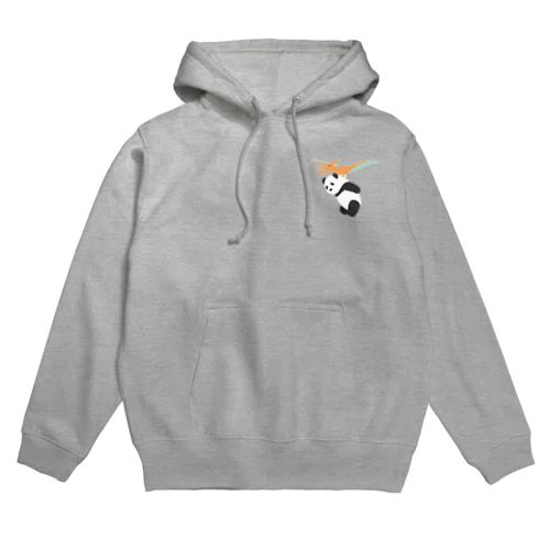 プテラノドンと飛ぶ（ワンポイント) Hoodie