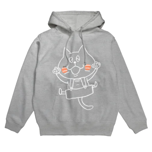 猫のボン太グッズ（白線） Hoodie