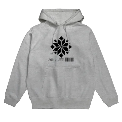 雪のドット結晶 Hoodie