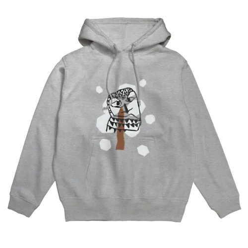 シロフクロウくん寒くないかい？ Hoodie