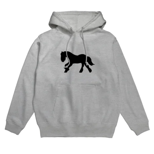 重種馬シルエット Hoodie