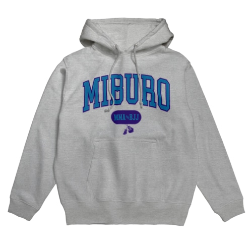カレッジ2 ブルー×パープルロゴ Hoodie