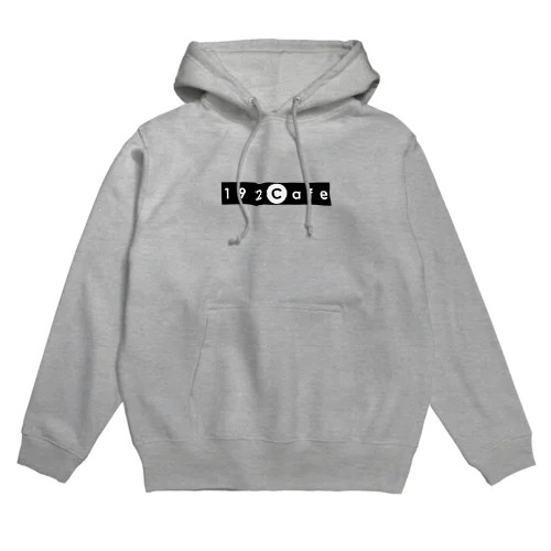 192Cafeロゴパーカー Black-White パーカー Hoodie