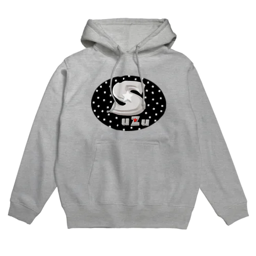 Suzu　Black　oval　お好みの文字入れます Hoodie