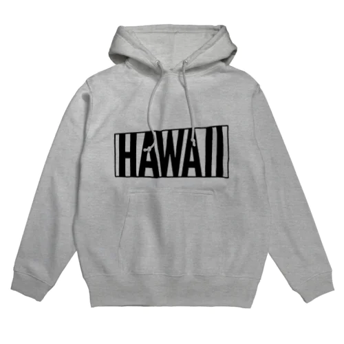 Trapezoidal frame 【Hawaii】 ホワイト Hoodie