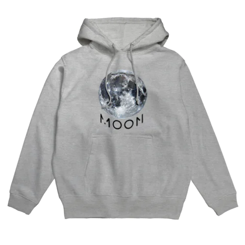 Reaching for moon -logo-BK ver Hoodie