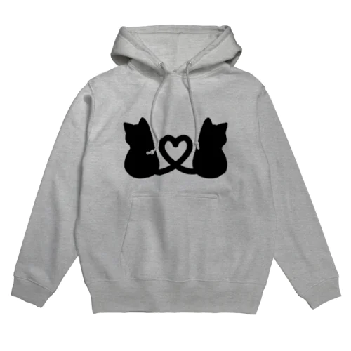 しっぽハート猫 Hoodie