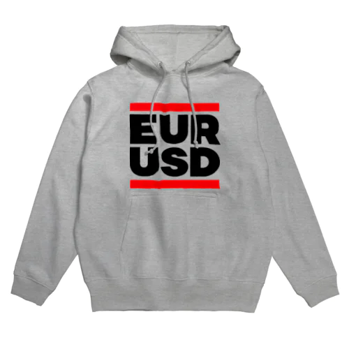 ユロドル ユーロドル EURUSD FX 為替 両替 　黒字黒フォント  パーカー