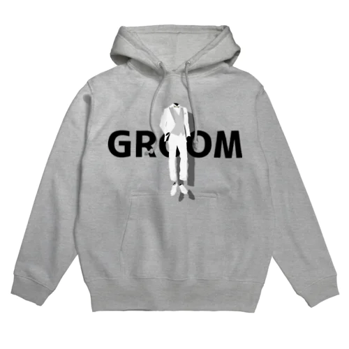 ペア(GROOM)タキシード_白_FB Hoodie