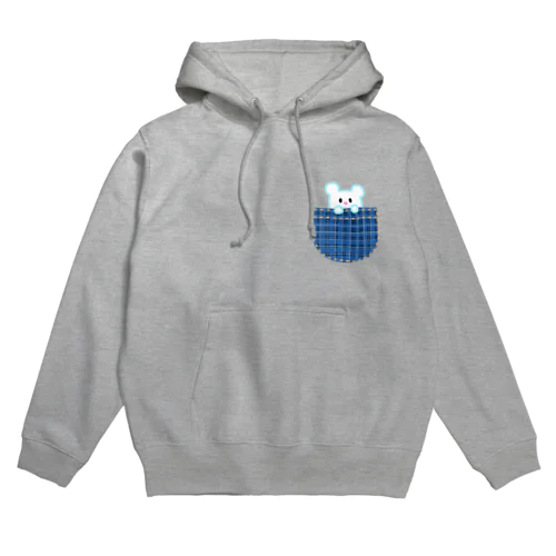 白くまくんinポケット Hoodie