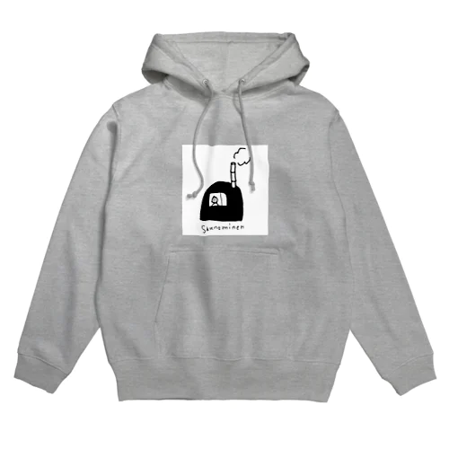 白枠付きsaunominen Hoodie