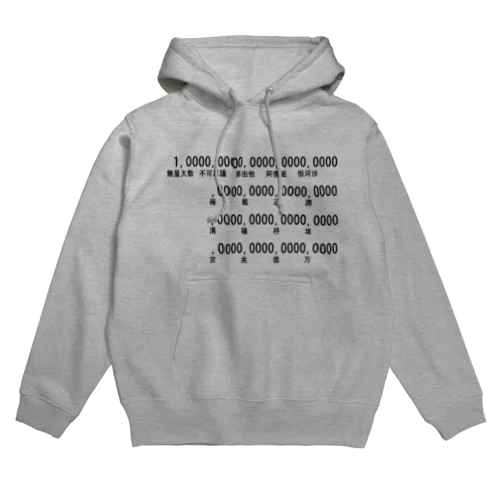 無量大数不可思議那由他阿僧祇恒河沙 Hoodie