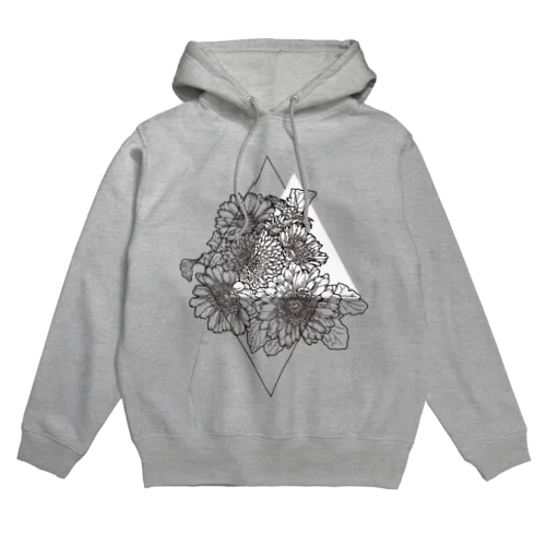 Flower wht Hoodie