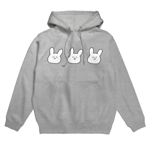 何も考えていないうさぎたち Hoodie