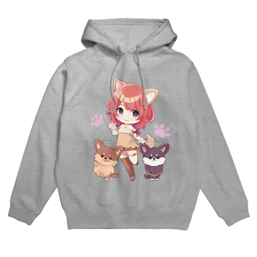 まるぴーとモフモフな愛犬 Hoodie