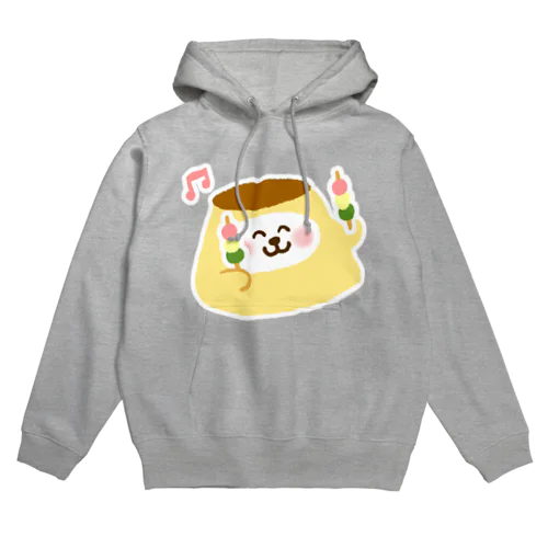 お団子を食べるプリン Hoodie