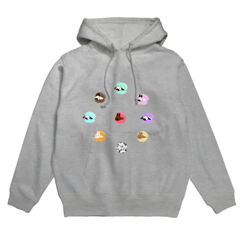 うさぎマカロン🐰丸くなるよ🐰 Hoodie